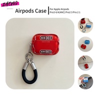 Red Funny Condom Pattern For Airpods Pro3 Case with Rope Shockproof Earphone Cover For AirPods Pro3 