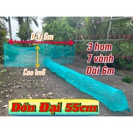 (DON Dai 55cm HIGH) River blocking bridge to catch fish, diameter 55cm, tail length 6m, 3 cuttings, 
