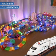 Small Train Toy Rail Car Educational Multifunctional High-Rail Electric Car Parking Boy 3-6 Years Ol