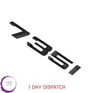 735i MATT BLACK REAR BOOT LID TRUNK BADGE EMBLEM LETTERING FOR BMW 7 SERIES