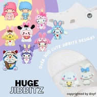 💜[SG] Fast Shipping - Sanrio Doraemon HUGE Jibbits / Daruma Charm for Crocs Sandals Cute Couple Jibb
