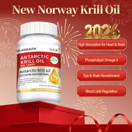 [Halal] Norwegian Deep Sea Krill Oil and Fish Oil Antarctic krill oil Pure Omega-3  Softgels for Car