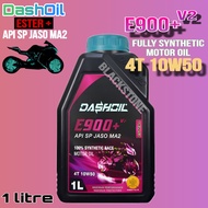 DashOil E900+ V2 4T 10W50 (1 Liter) Fully Synthetic Motor Engine Oil - Yamaha Honda SYM Suzuki