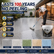 LASTS 100 YEARS LONGER Epoxy Colored Sand Floor Coating Anti Slip High Hardness Scratch Resistant Ma