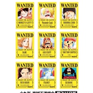 One Piece Poster Wanted Luffy Zoro Warlord Set Of 8/9 Small Set of 8/9/11/24 Big Anime Poster