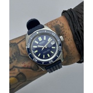 【Custom Seiko Mod 40mm Navy Blue 62Mas v3】 Custom Seiko Mod Automatic Watch | Jam Tangan Automatik