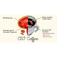CEO Ling Zhi Healthy Coffee  with 100% coffee bean. No Artificial Fragrance  No TransFat  No Preservative