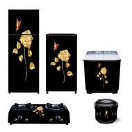 MESIN Package Or Sticker 1-door Refrigerator/2-Door Refrigerator/Stove/Washing Machine/Ricecooker With Gold Flower Motif