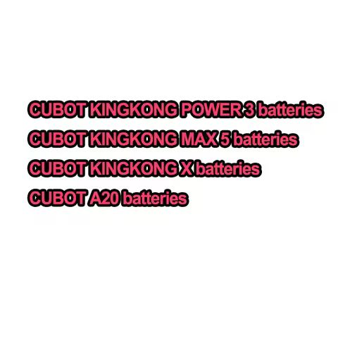 New Original For Cubot KINGKONG POWER 3 KINGKONG X MAX 5 A20 Battery High Capacity Replacement Batte