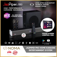 JazPiper PRO Home Karaoke System Auto Update KTV Song Library 6.5 Wireless Subwoofer 2 UHF Pro Mic