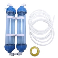 Water Filter 2Pcs T33 Cartridge Housing Diy T33 Shell Filter Bottle 4Pcs Fittings Water Purifier For