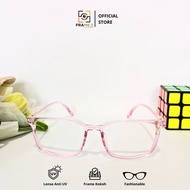 [FI] Minus Glasses 0 - 12 Thin Index 1.67 PINK Anti UV Anti Radiation Anti Dew Women's Glasses