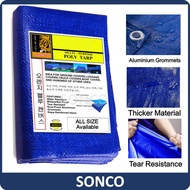 30 ft*30 ft  Blue Orange Water Resistance Flexible Sheet Canvas Tarpaulin