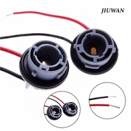 2 Pcs 1156 Bulb Socket Adapter Connector Car Light Bulb Base LED Turn Lamp Wiring Harness Black ABS 