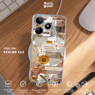 HP Realme C63 4G Case Realme C63 4G Casing AESTHETIC OBY Motif - Clear Case - Softcase ThickBENING -
