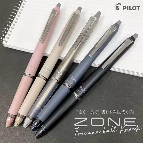 PILOT Frixion Ball Knock Zone Upgraded Thick Ink Erasable 0.5/0.7mm Gel Pen Japanese Stationery with