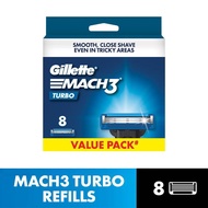 GILLETTE Mach 3 Turbo 3D Blades Refill 8s