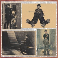 Comedy Master Chaplin Poster City Light Modern Era Retro Kraft Paper Poster Decorative Wall Painting