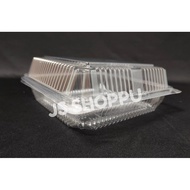 Kuih Container L300 / Disposable Plastic Clear Bakery Container (50pcs±) / 6.5" Bakery Container / c