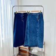 CHIMARA | Skena Jeans Skirt Retro Blue Women's Jeans Skirt/ | 517-2