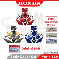 HONDA Vario160 Body Cover Set Coverset Color Part 100% Original BSH With Free Sticker Stripe Strike Vario 160 Motorcycle