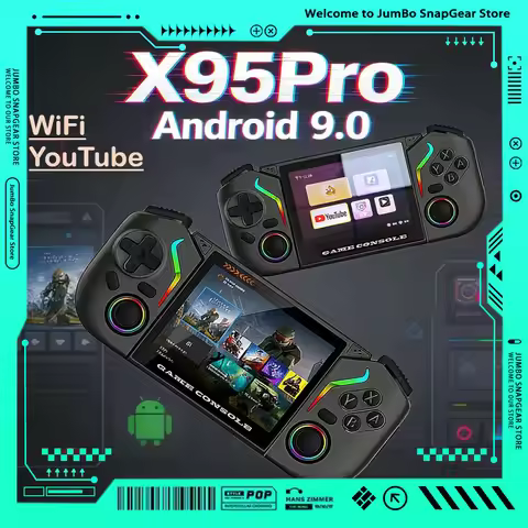 X95 Pro Handheld Game Console 3.5 Inch Android 9.0 Retro Video Game Console WiFi Portable Video Game