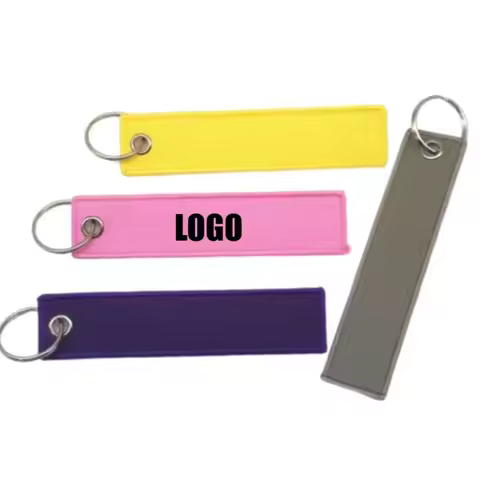 Custom Logo Image Webbing Keychain Print Name Motorcycle Embroidery Ribbon Key Chain Personalized Av