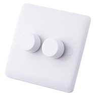 British Standard British Style British Regulation UK Dimmer Speed Control Switch 2 GANG 1 WAY 500W D