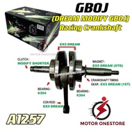 GBOJ RACING CRANKSHAFT ( EX5 DREAM / WAVE125 / EX5 ) MODIFY PNP GBOJ A1257 A1256 B72 STRONGER CHARAC