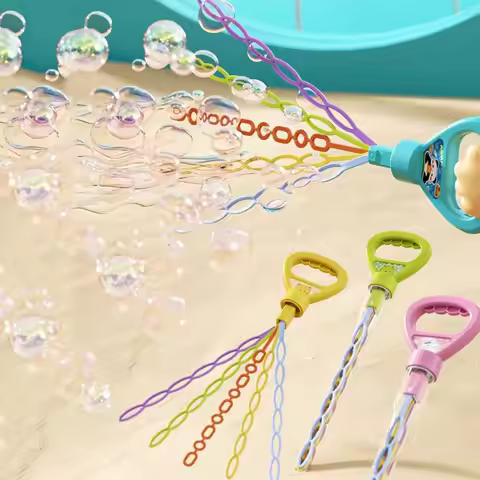 32 Hole Bubble Stick Animal Print Soap Blowing Children's Bubble Wand Fully Manual Bubble Tool Big B