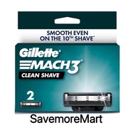 Gillette March 3 Clean Shave Razor Blade Cartridges 2-Pack