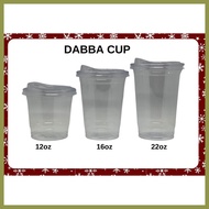 ☃ ➮ ➦ Dabba Cup with Strawless Lid / PP CUP 50pcs