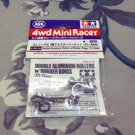 Tamiya ROLLER Double Aluminum Rollers w/ Rubber Rings (13 - 12mm) 15418