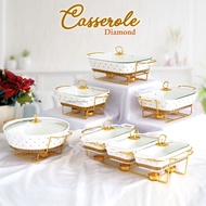 White Ceramic Buffet Gold Ceramic Buffet Set Gold Buffet/ Luxury Buffet Set/