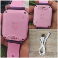 飛利浦通用原裝電話手表充電線磁吸充電器兒童數據線2觸點4學生