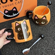Spot goods montigo tyson tumbler original exchange gift idea Cute Good-looking Cat Ceramic Mug Girls