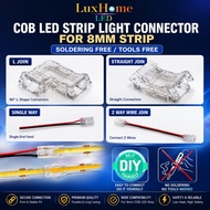 COB Led Strip Light Connector For 8mm Strip COB Connector SMD Connector (SOLDERING FREE/TOOLS FREE)
