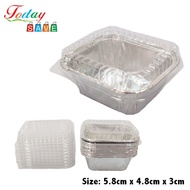10 Pcs RC 4330 Aluminium Foil Tray With Lid Baking Tray Buffet Catering Wedding Food Expo