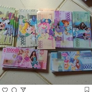 PRESTISE mainan duit duitan atau uang uangan isi 1 karakter motif