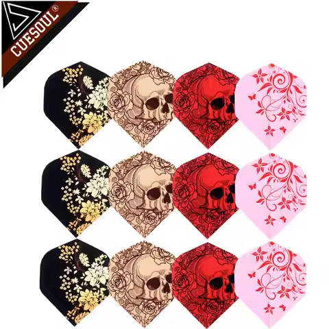 CUESOUL 12pcs 4 Sets Professional Dart Flights Dart Tails Wings With Very Good Quality