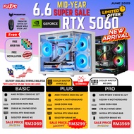 [READY STOCK] NEW ( RTX 3050 / 4060 / 5060 ) Flex PC AMD PC Package BASIC, PLUS and PRO