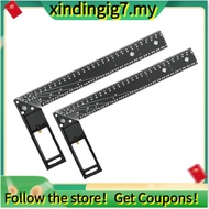 【】2pcs Woodworking Square Ruler for Precise Measuring,Square Ruler for 45/90 Degree Multifunctional 