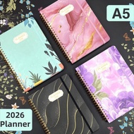ROSEGOOD 2026 Planner, Agenda Jan.2026 - Dec.2026 Calendar 2026,  A5 Weekly and Monthly Monthly Tabs