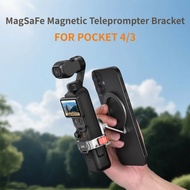 BRDRC Magnetic Mount Expansion Cage for DJI Pocket 4 3 Accessories Adjustable Phone Adapter Live Str