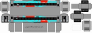Papercraft Kereta Taksaka Stainless Steel New Generation - Papercraft Kurniatravel