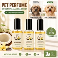Pet Perfume Spray 100ml – Enhanced Deodorizing Mist with Glycerin for Dogs & Cats, Detangling & Shin