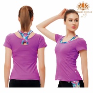 Yoga Clothes Wanita Pilates Gymnastics Clothes/ Yoga Top Gym Clothes/ DL 961074
