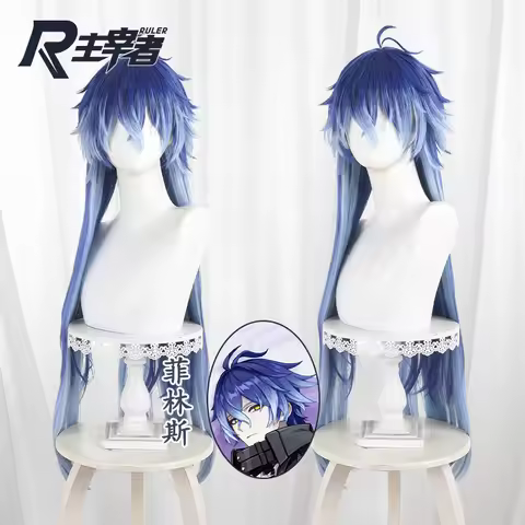 Genshin Impact Kyryll Chudomirovich Flins Cosplay Wig Long Blue Heat Resistant Synthesis Hair Hallow