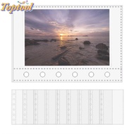TOPTOOL A7 Binder Pages, 6-Ring A7 Card Protector Sleeves,  Binder Refill