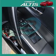 Toyota Altis E170 Window Switch Panel Carbon Fiber Decoration For Toyota Altis E170 ( 2013 - 2018 ) 